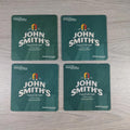 John Smiths 4 x Vintage Beer Mats Pub Bar Coaster  Breweriana - Retrorama UK