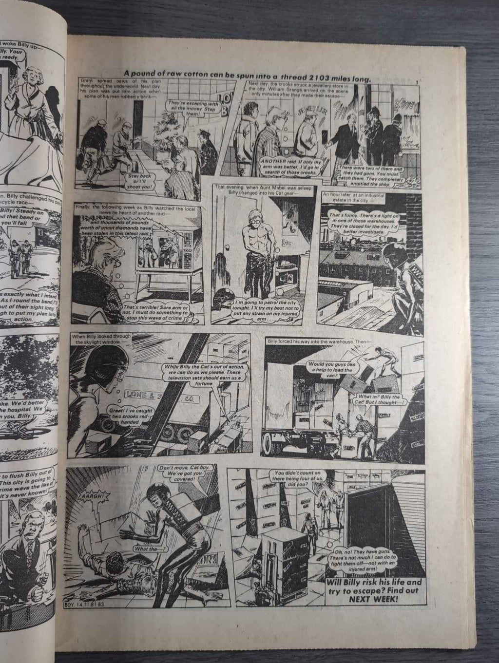 Buddy Comic Issue No 40 14th November 1981 Vintage Retro Comic