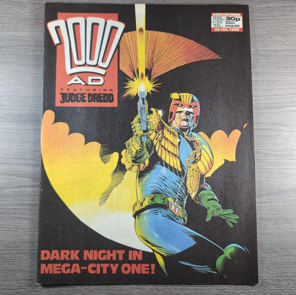 2000AD Prog 585 Featuring Judge Dredd 30th July 1988 Vintage Comic