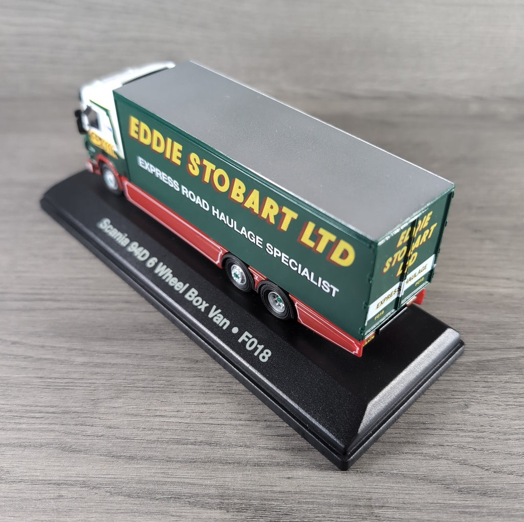 Atlas Editions Eddie Stobart Scania 94D 6 Wheel Box Van F018 Die-Cast 1:76 Scale