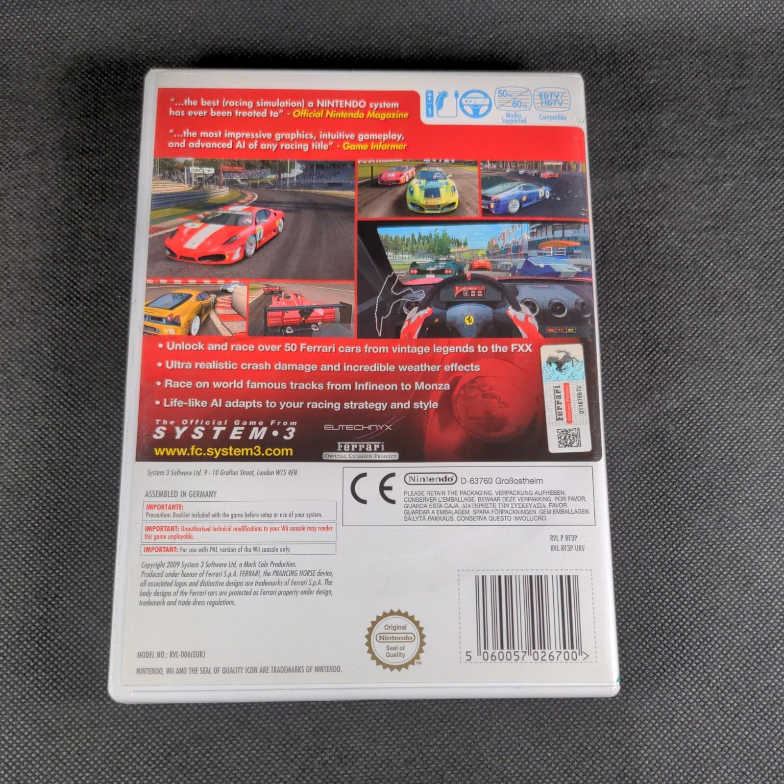 Ferrari Challenge Deluxe Nintendo Wii Trofeo Prelli Racing Game PAL Region 3+
