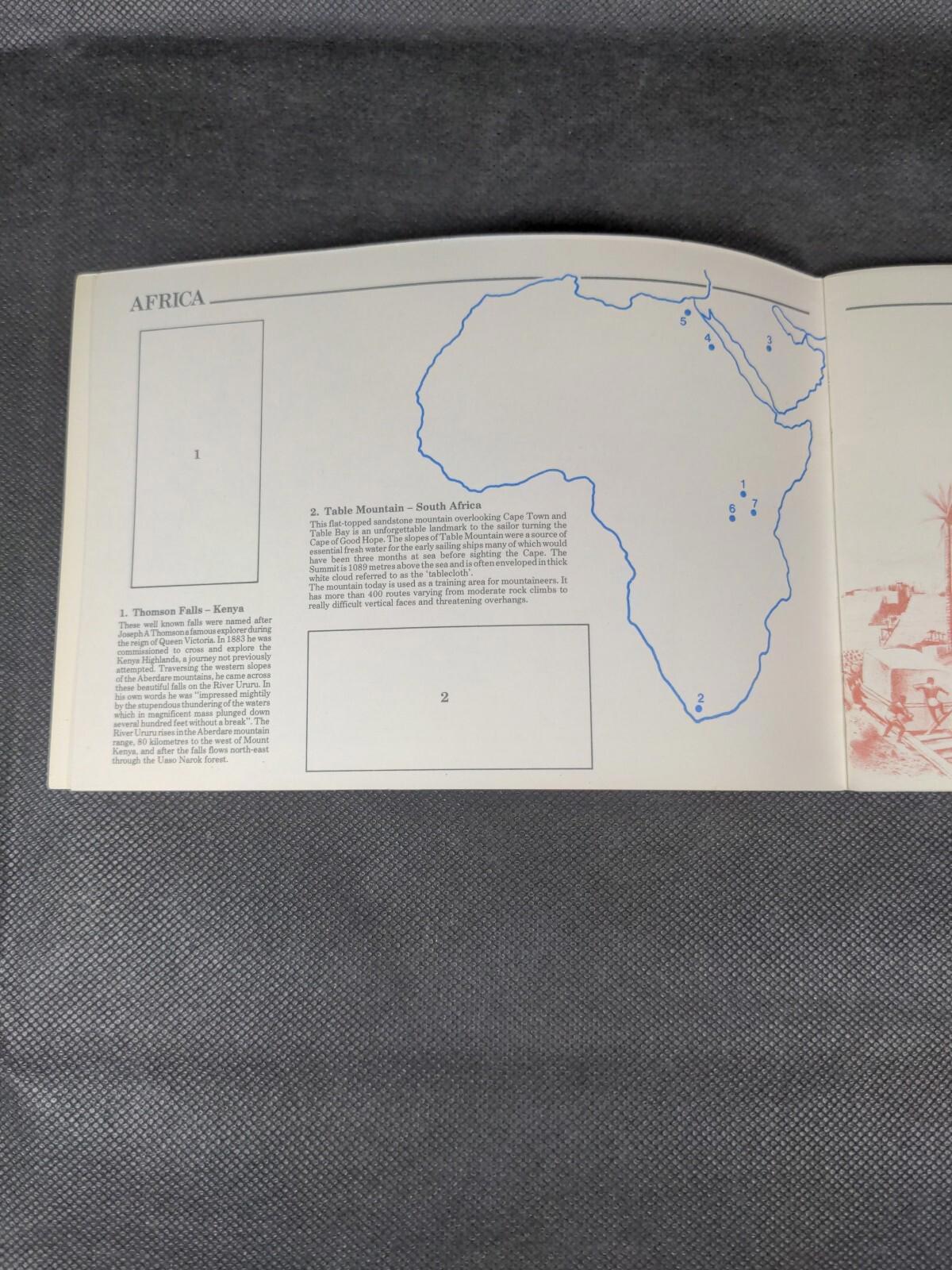 Brooke Bond PG Tips Tea Card Blank Album Features Of The World