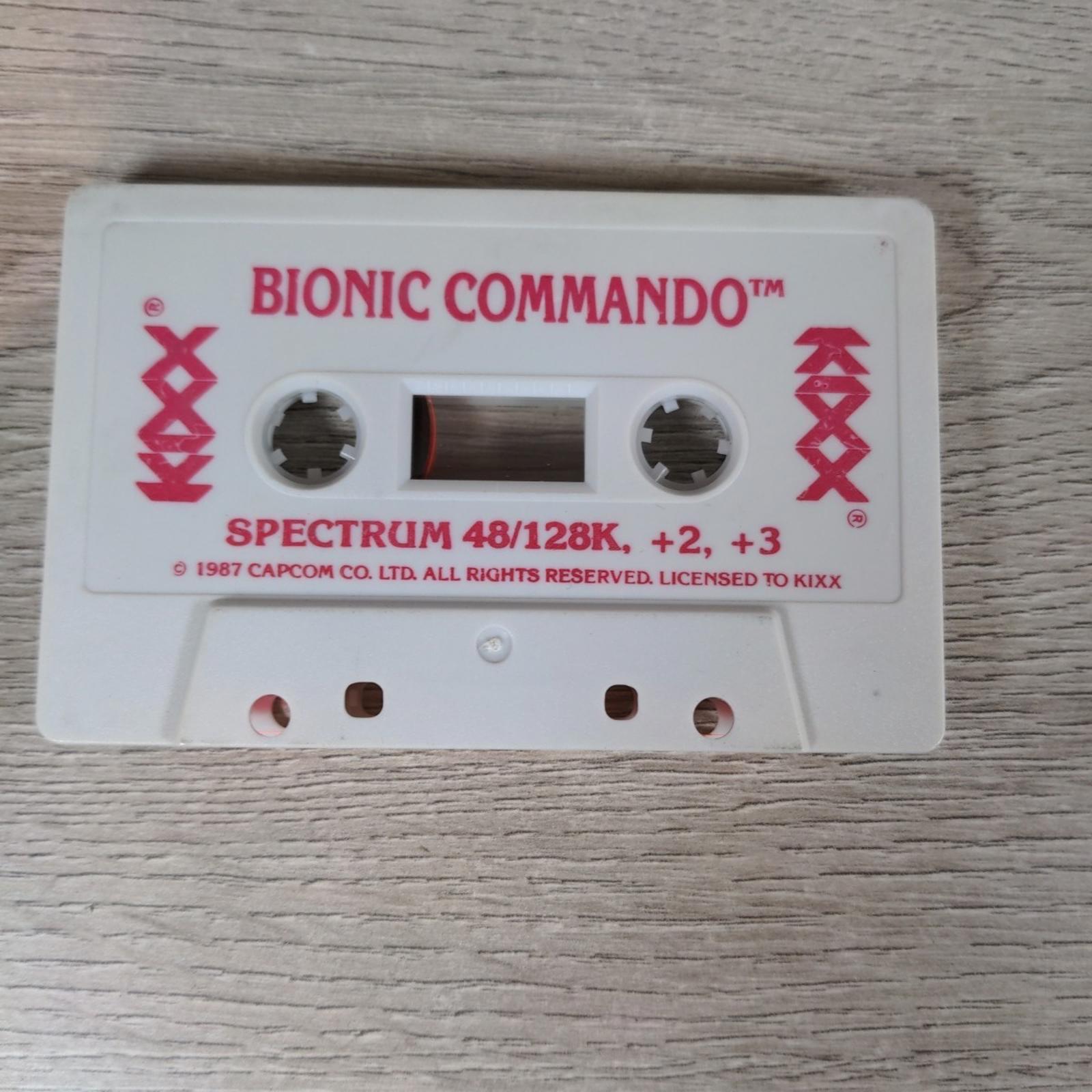 Bionic Commando ZX Spectrum 48/128K Game Casstette Capcom Tested & Working CIB