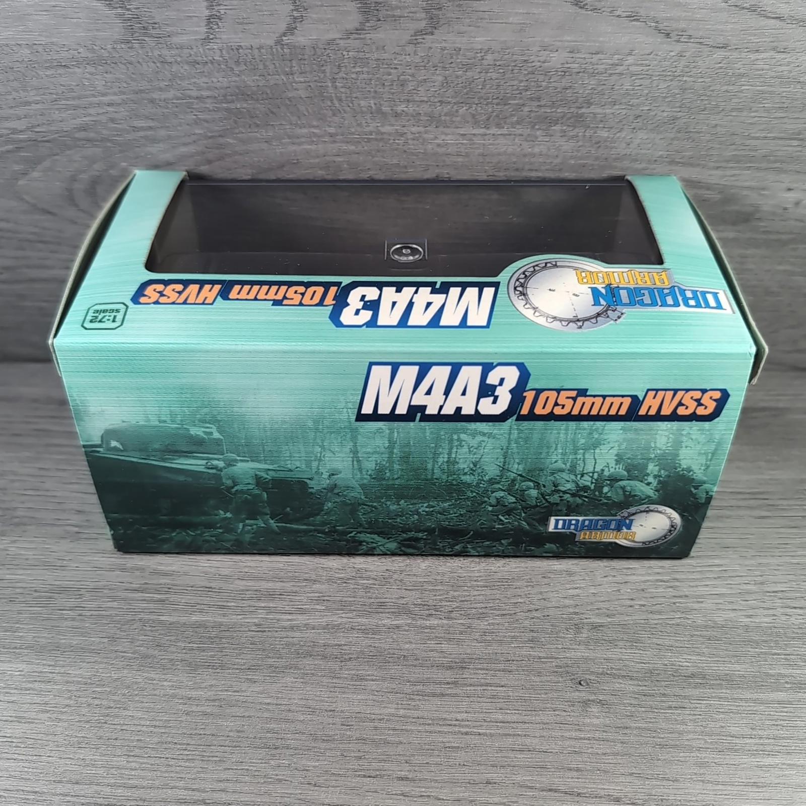 Dragon Armor M4A3 105mm HVSS 713th Tank Battalion Okinawa 1945 1:72 Scale Model