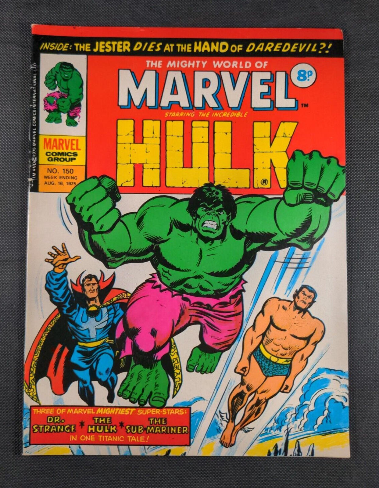 Mighty World of Marvel Issue No 150 August 1975 Marvel UK Vintage Comic