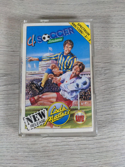 4 Soccer Simulators ZX Spectrum 48K 128K Video Game Cassette Tested & Working
