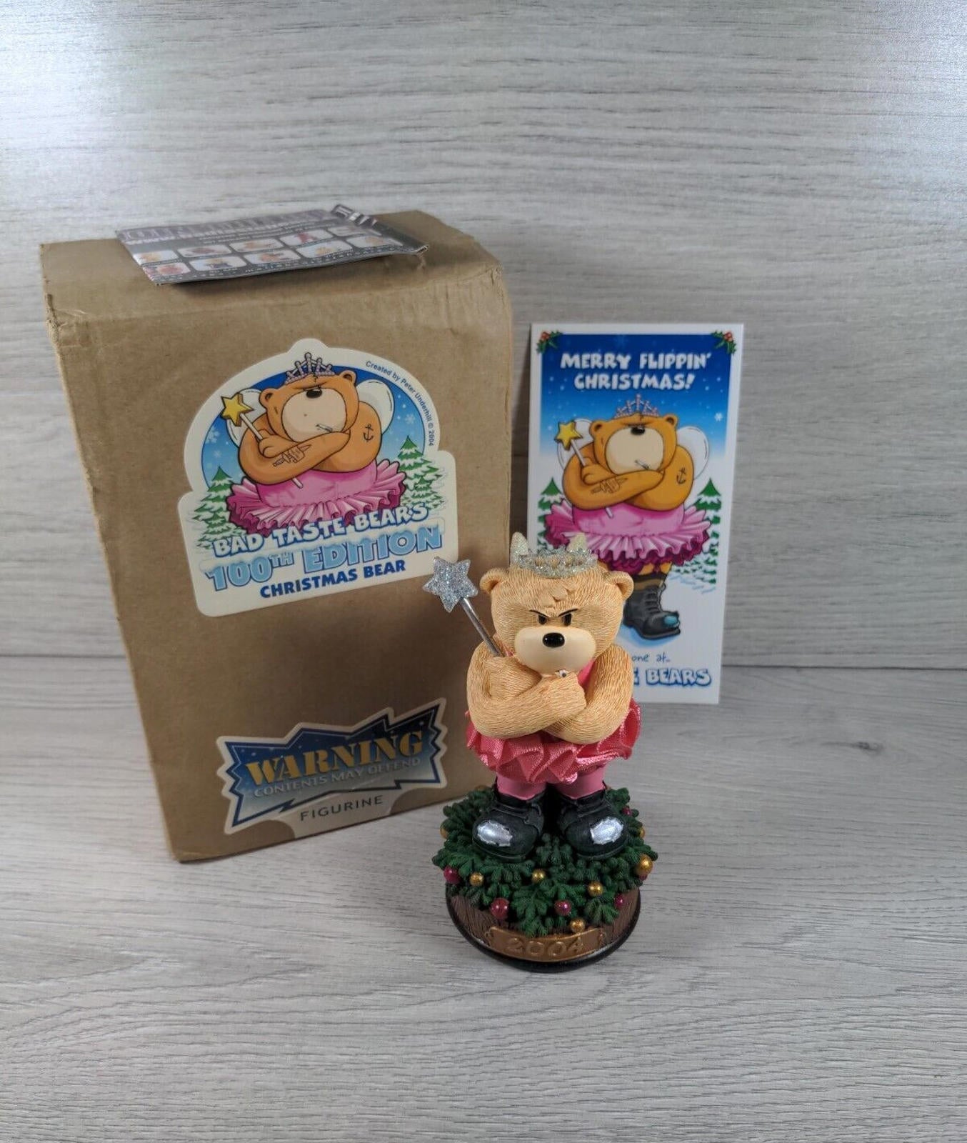 Bad Taste Bears Xmas Fairy 100th Edition Collectors Figure By Peter Underhill