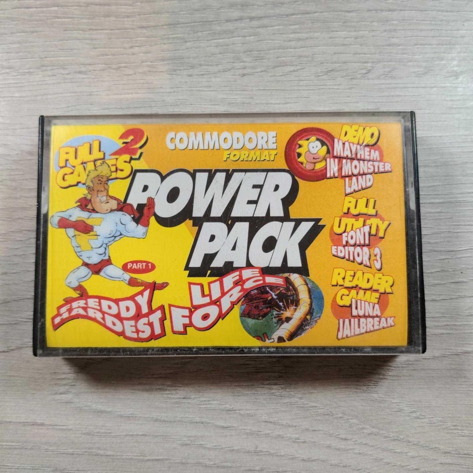 The CF Power Pack Tape 38 Commodore 64 C64 Video Game Cassette Tested & Working
