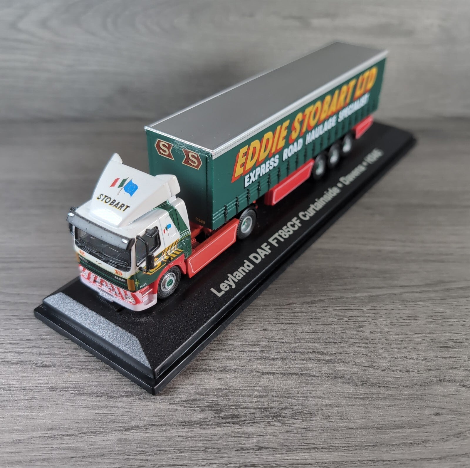 Atlas Editions Eddie Stobart Leyland DAF FT85CF Curtainside Davena H345 1:76