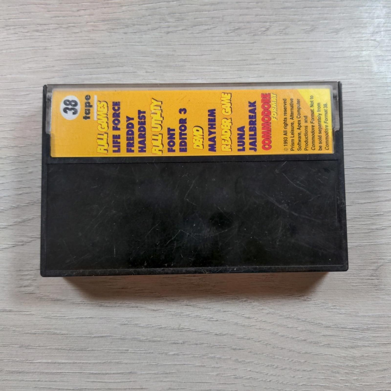 The CF Power Pack Tape 38 Commodore 64 C64 Video Game Cassette Tested & Working