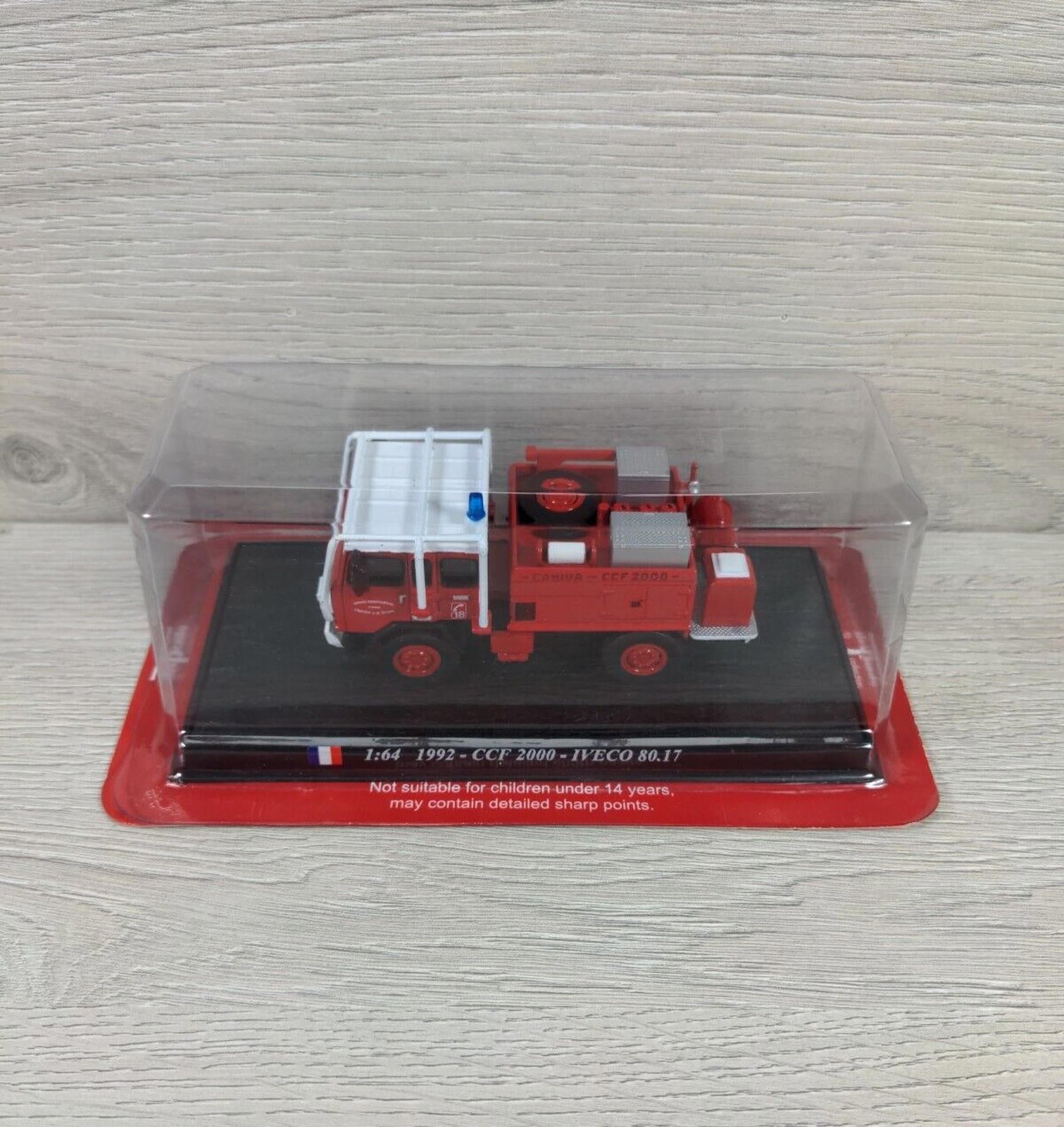 Del Prado Fire Engines of the World 1:64 1992 - CCF 2000 - Iveco 80.17 Model - Retrorama UK