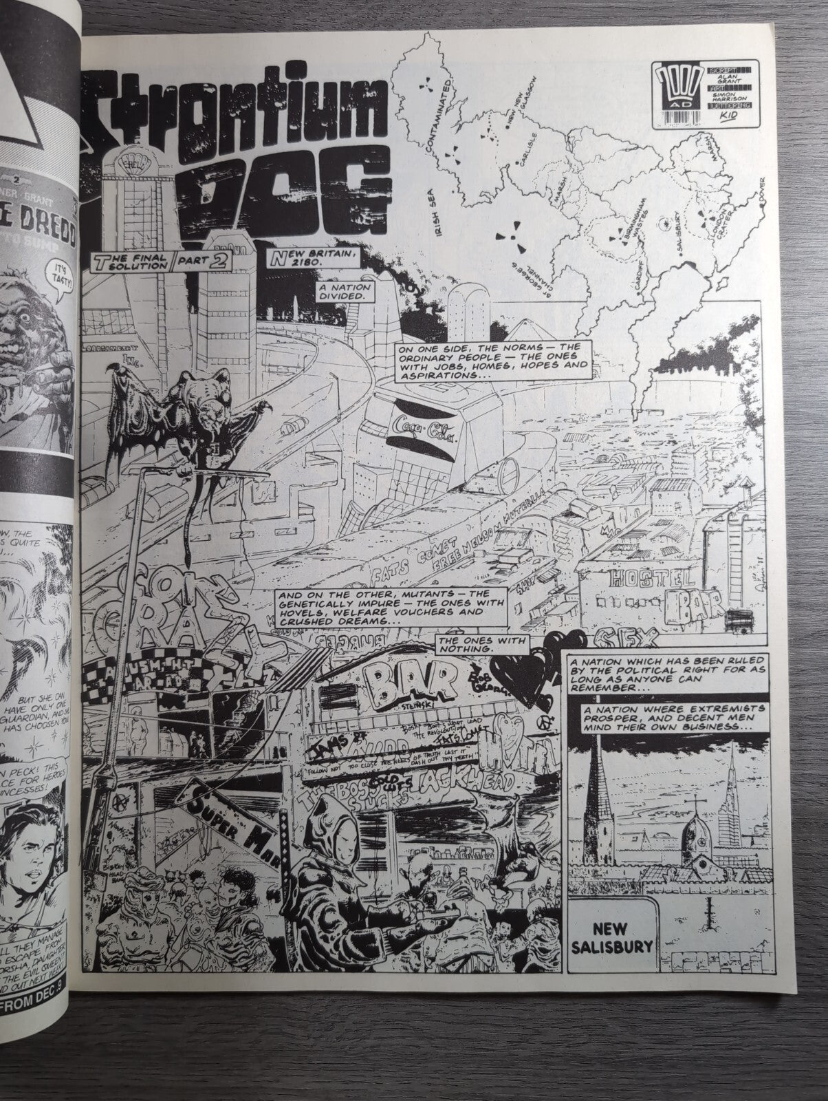 2000AD Prog 601 Featuring Judge Dread Comic 19th Nov 1988 Vintage Retro Comic