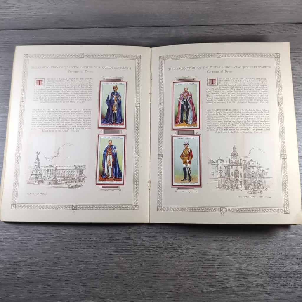 The Coronation Of HM King George VI John Player & Sons Full Set Cigarette Cards