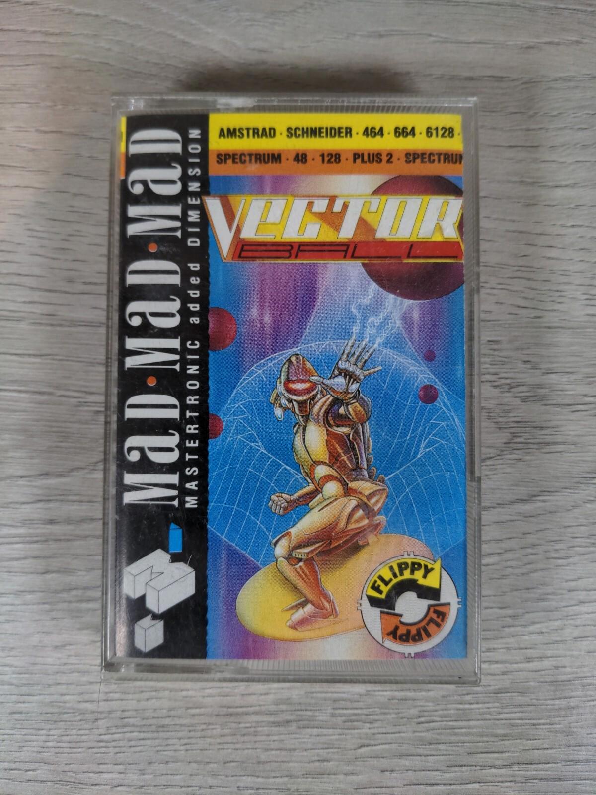 Vector Ball ZX Spectrum 48K 128K Game Cassette Tested & Working