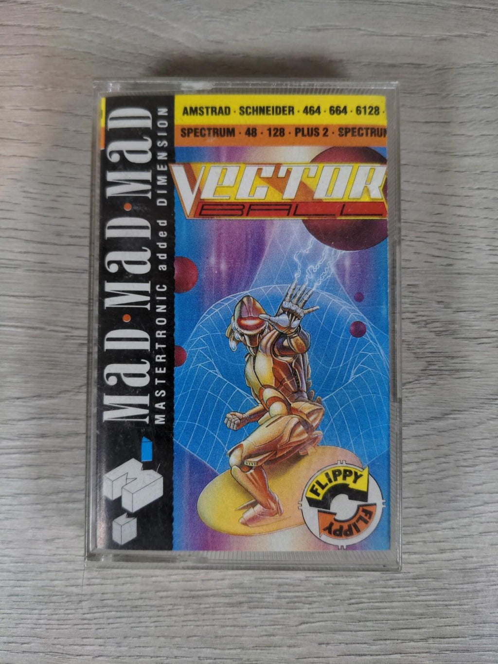Vector Ball ZX Spectrum 48K 128K Game Cassette Tested & Working