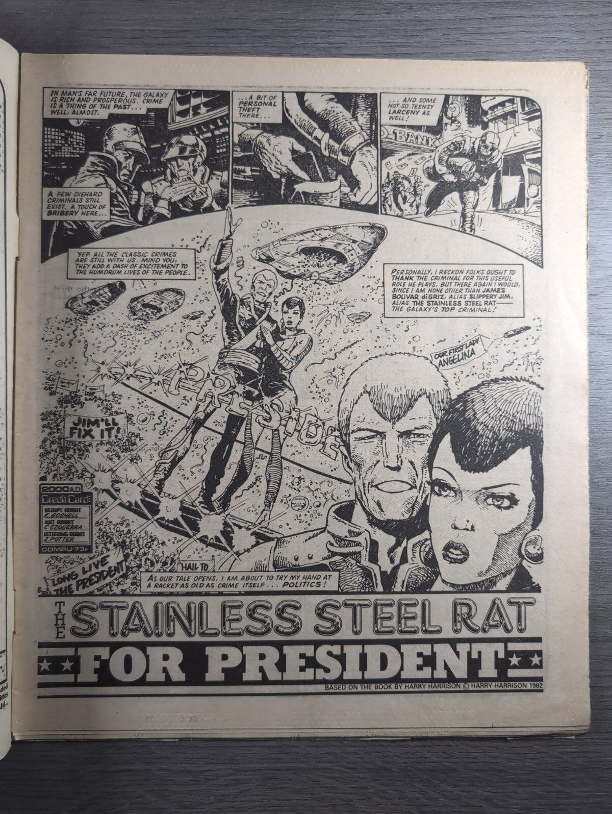 2000AD Prog 393 Featuring Judge Dredd Comic 24th Nov 1984 Vintage Retro Comic