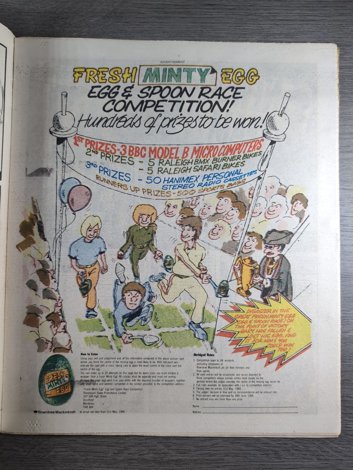 Eagle Comic Issue 14th April 1984 Vintage Retro UK Comic
