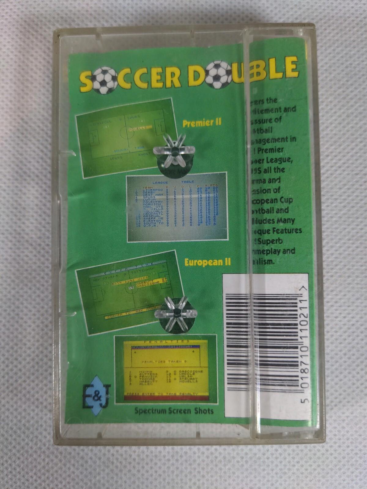 Soccer Double Premier II ZX Spectrum 48K 128K Game Cassette Tested & Working