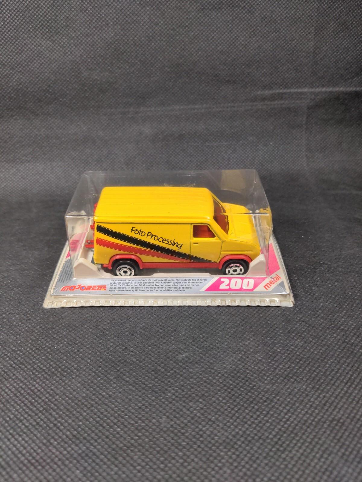 Majorette 200 Series Foto Processing Diecast Van Sealed Blister Pack 1:64 Scale
