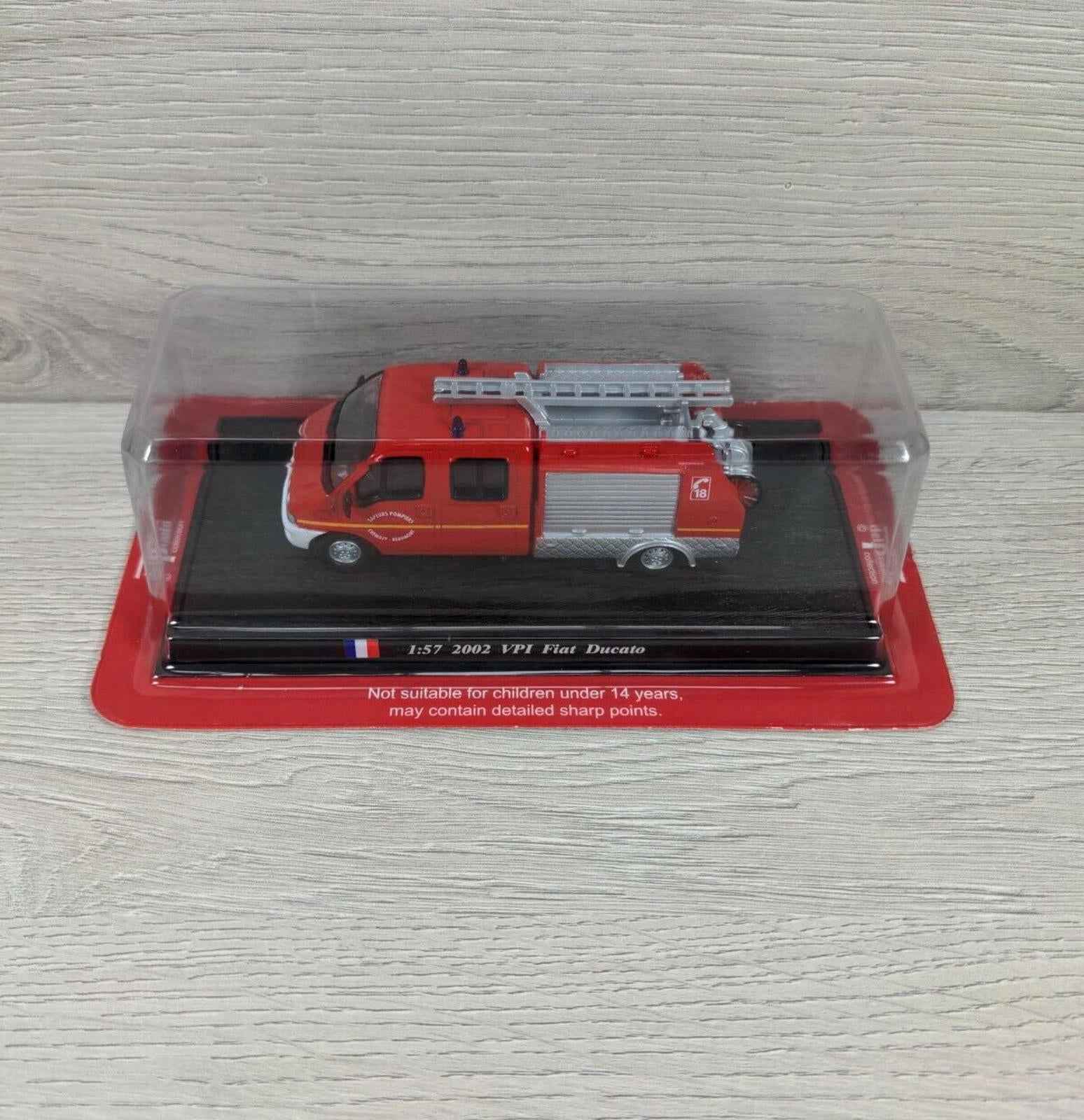 Del Prado Fire Engines of the World 1:57 2002 VPI Fiat Ducato Diecast Model - Retrorama UK