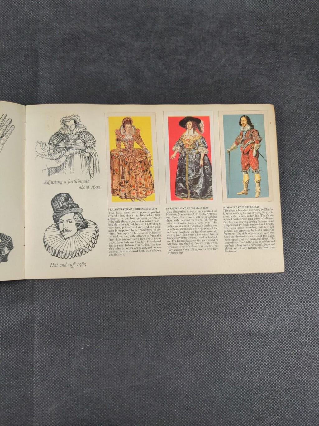 Brooke Bond Tea British Costume Picture Card Album Complete Set