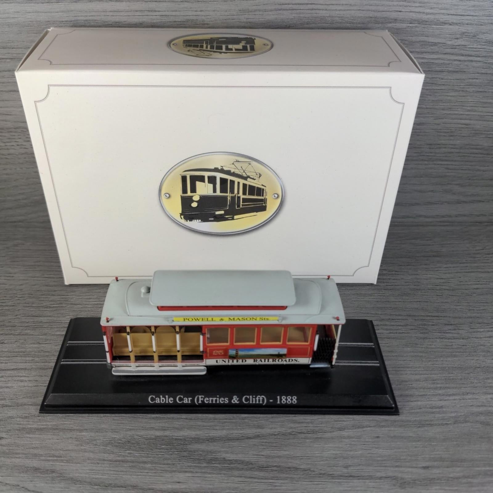 Atlas Editions Trams Of The World Cable Car (Ferries & Cliff) - 1888 Model