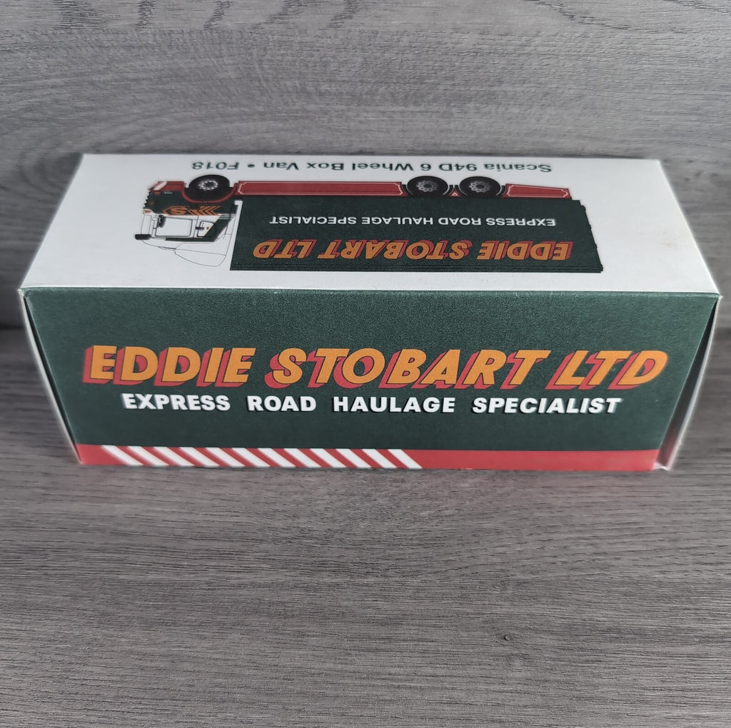 Atlas Editions Eddie Stobart Scania 94D 6 Wheel Box Van F018 Die-Cast 1:76 Scale