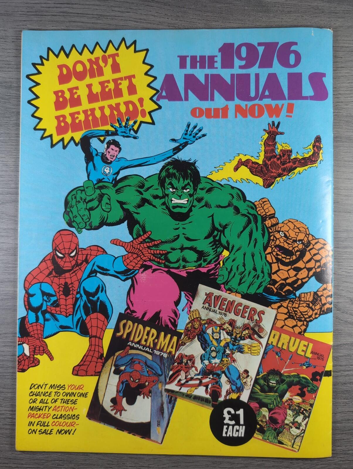 Spider-Man Comics Weekly No 141 Marvel Comics UK 25th October 1975 Vintage Comic