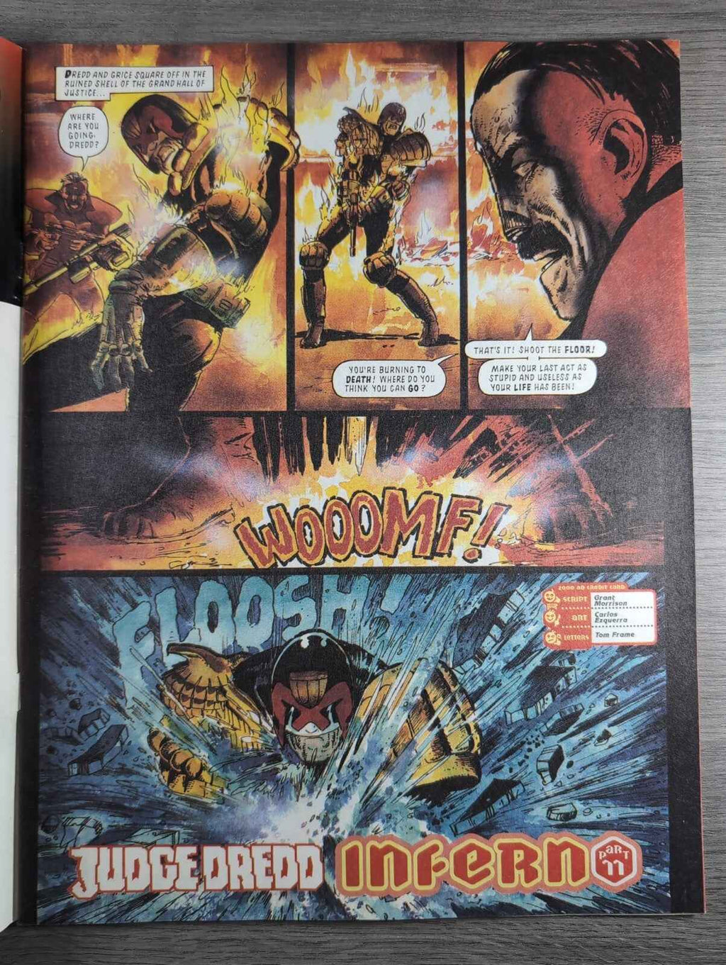 2000AD Prog 852 Featuring Judge Dredd Comic 11th Sept 1993 Vintage Retro Comic