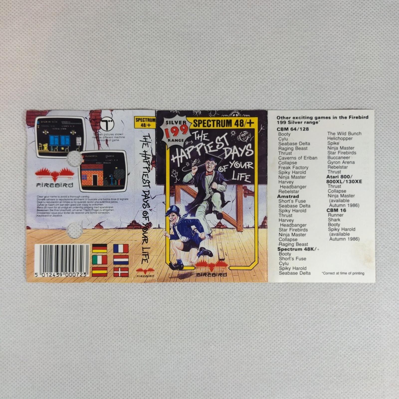 The Happiest Days Of Your Life ZX Spectrum 48K Game Cassette Tested & Working