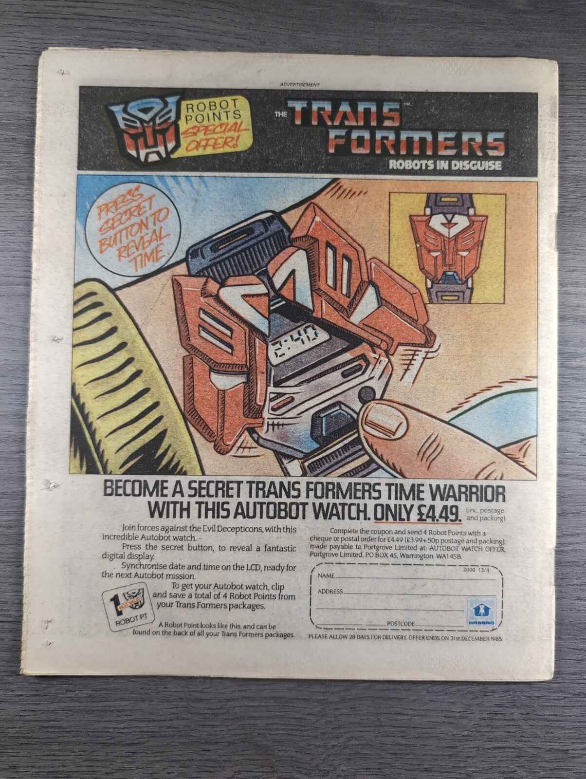 2000AD Prog 413 Featuring Judge Dread Comic 13th April 1985 Vintage Retro Comic
