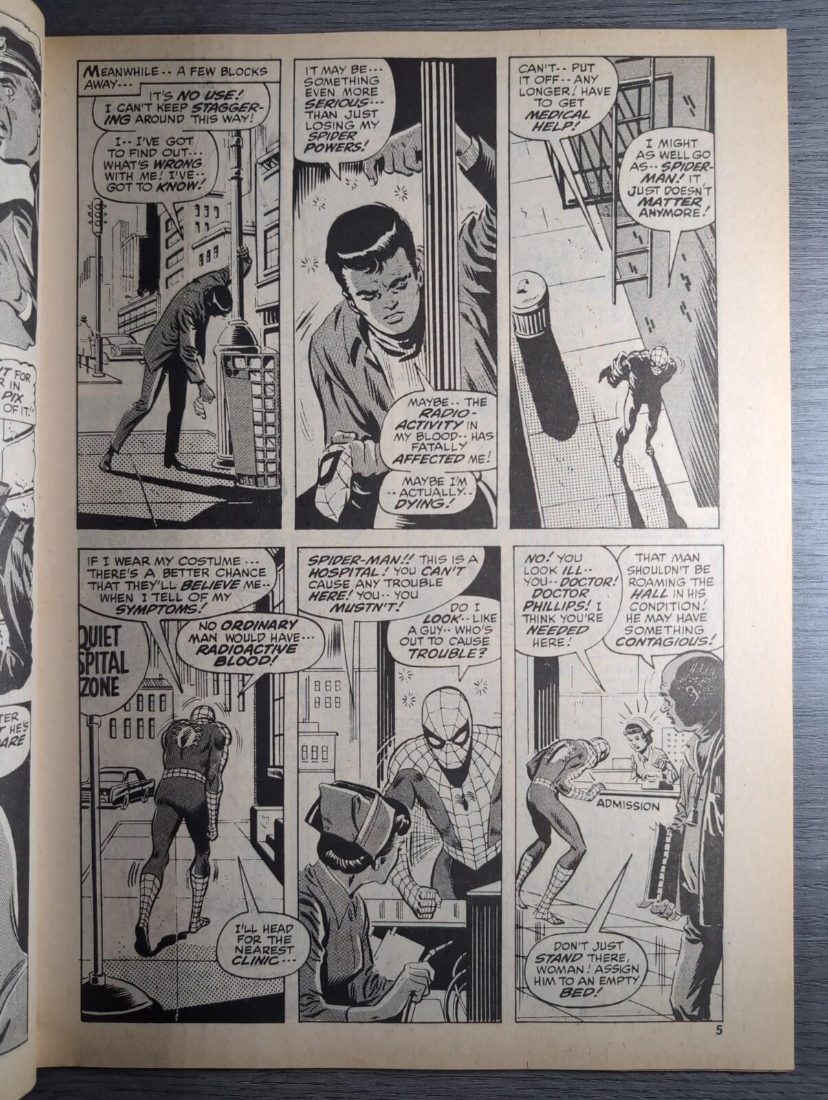 Spider-Man Comics Weekly No 112 Marvel Comics UK 5th April 1975 Vintage Comic
