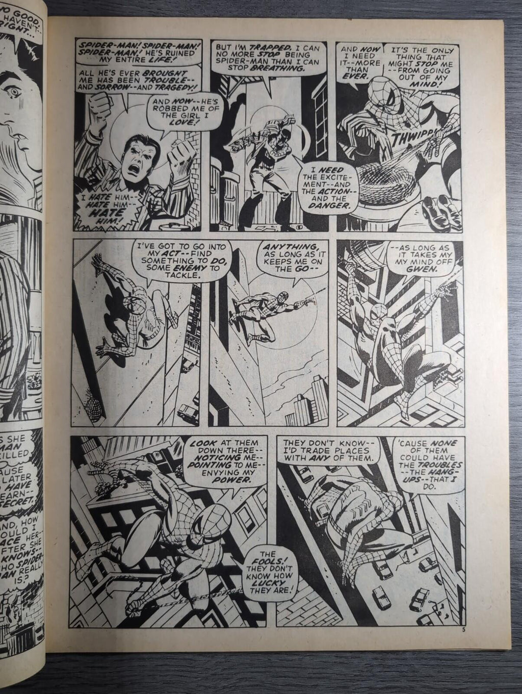 Spider-Man Comics Weekly No 123 Marvel Comics UK 21st June 1975 Vintage Comic