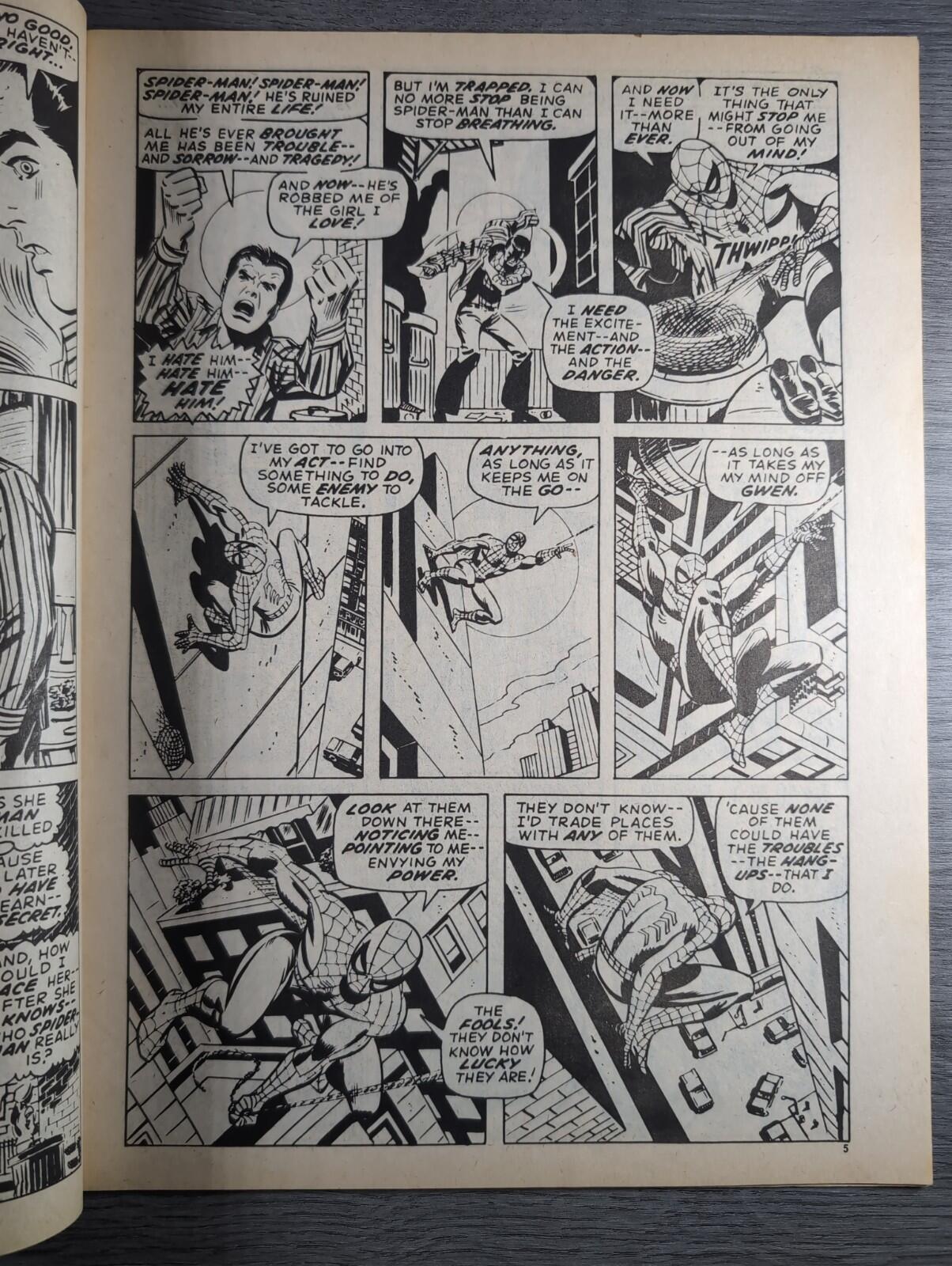 Spider-Man Comics Weekly No 123 Marvel Comics UK 21st June 1975 Vintage Comic