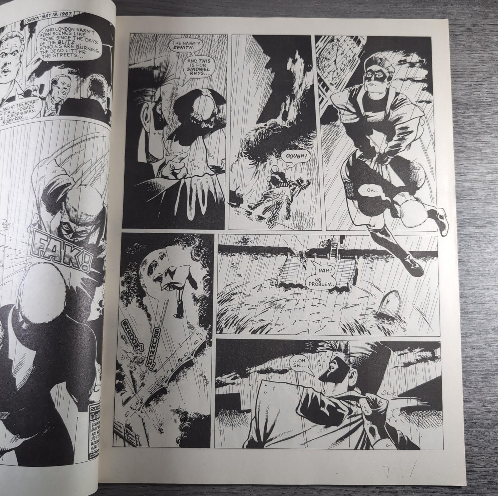 2000AD Prog 546 Featuring Judge Dredd 31st October 1987 Vintage Comic