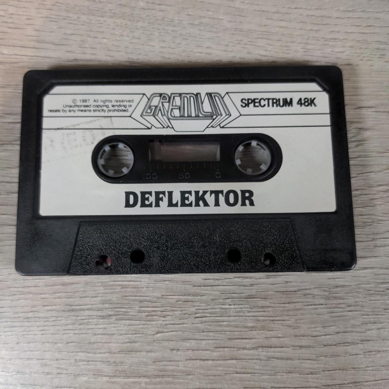 Deflektor Vortex ZX Spectrum 48/128K Game Cassette Gremlin Tested & Working CIB