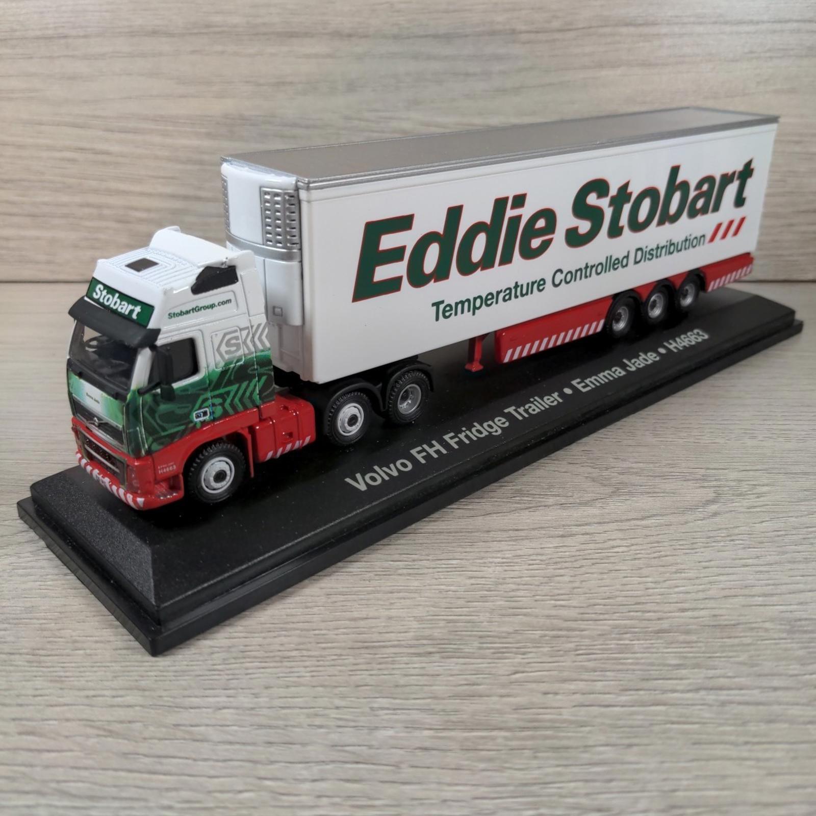 Atlas Editions Eddie Stobart Volvo FH Fridge Trailer Emma Jade H4663  1:76 Scale