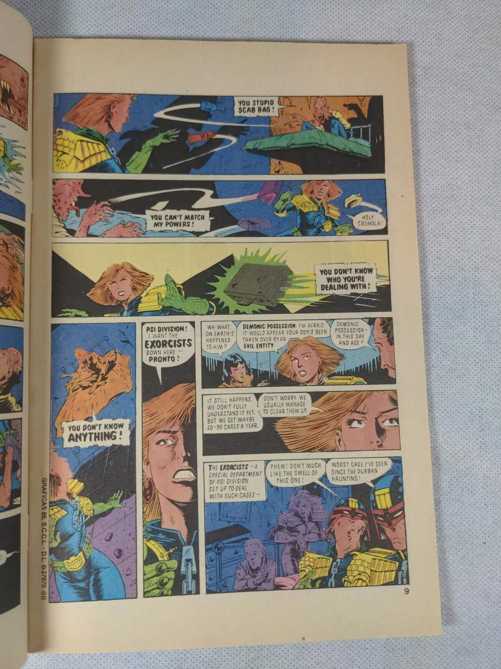 2000AD Presents Judge Anderson #9 December 1986 Quality Comics - Retrorama UK