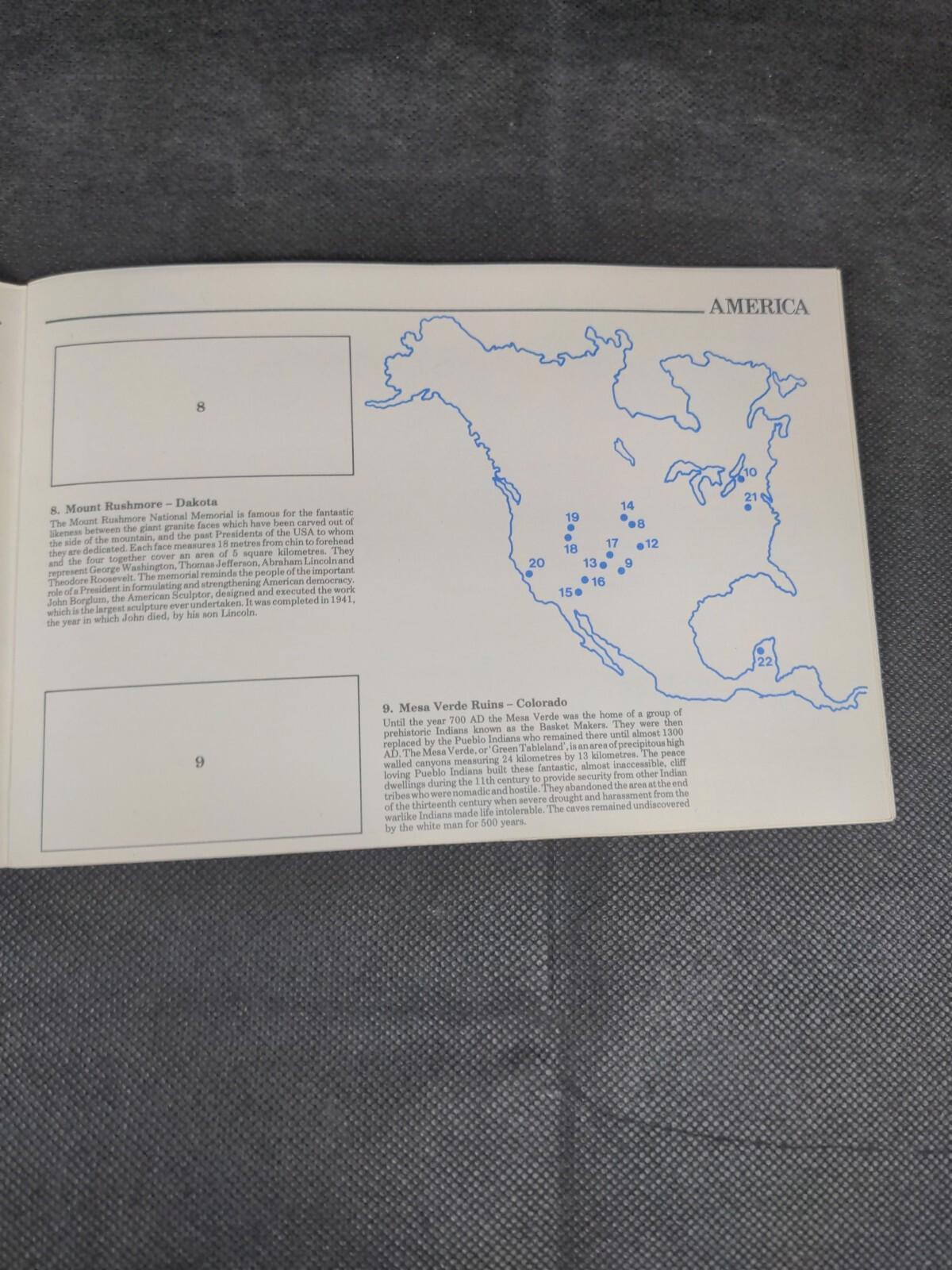 Brooke Bond PG Tips Tea Card Blank Album Features Of The World