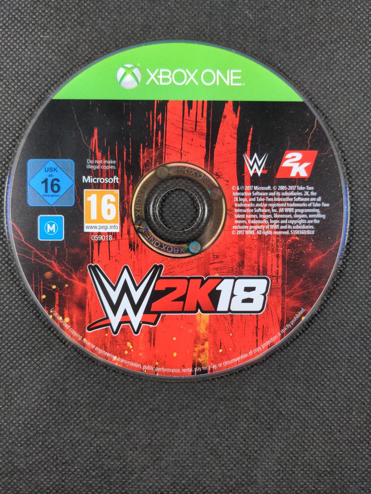 WWE 2K18 Microsoft  Xbox One  Game Age 16+