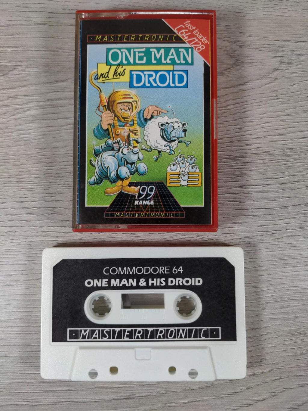One Man And His Droid Commodore 64 C64 Video Game Cassette Tested & Working