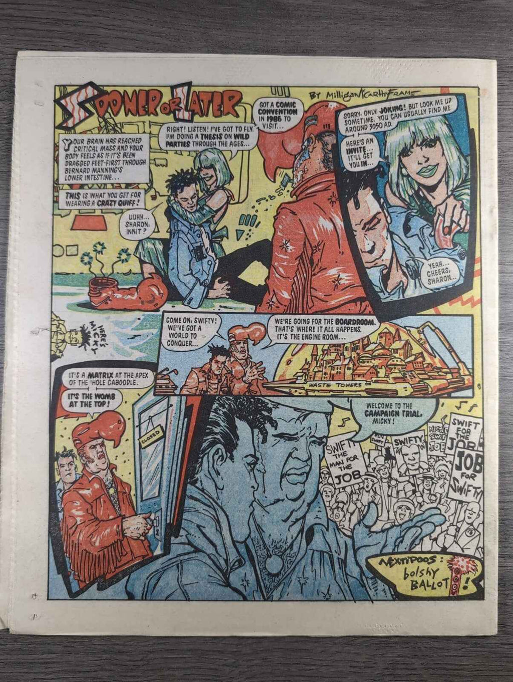 2000AD Prog 485 Featuring Judge Dread Comic Date 30th Aug 1986 Retro Comics