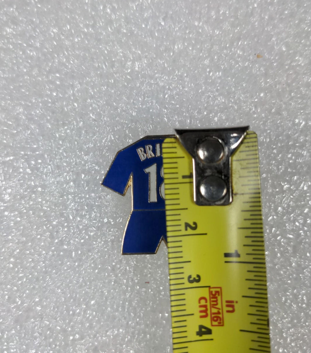 Chelsea Football Club Bridge No18 Shirt Enamel Pin Badge - Retrorama UK