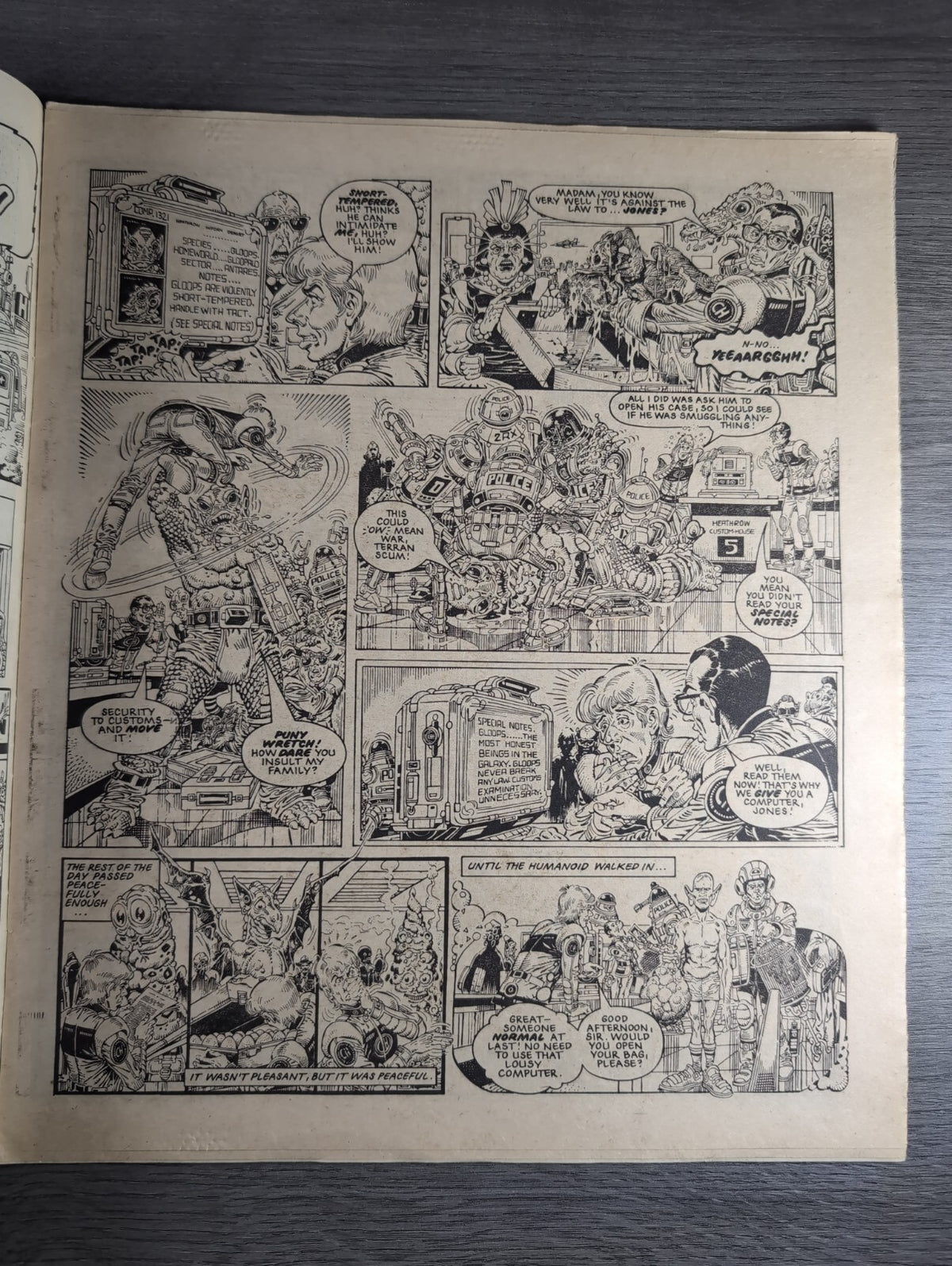 2000AD Prog 360 Featuring Judge Dredd Comic 17th March 1984 Vintage Retro Comic
