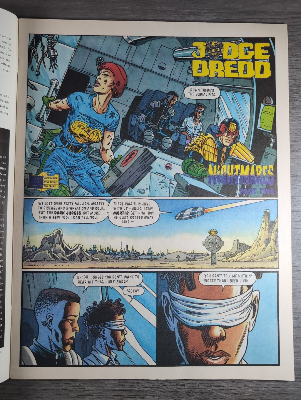 2000AD Prog 703 Featuring Judge Dredd Comic 3316 1990 Vintage Retro Comic