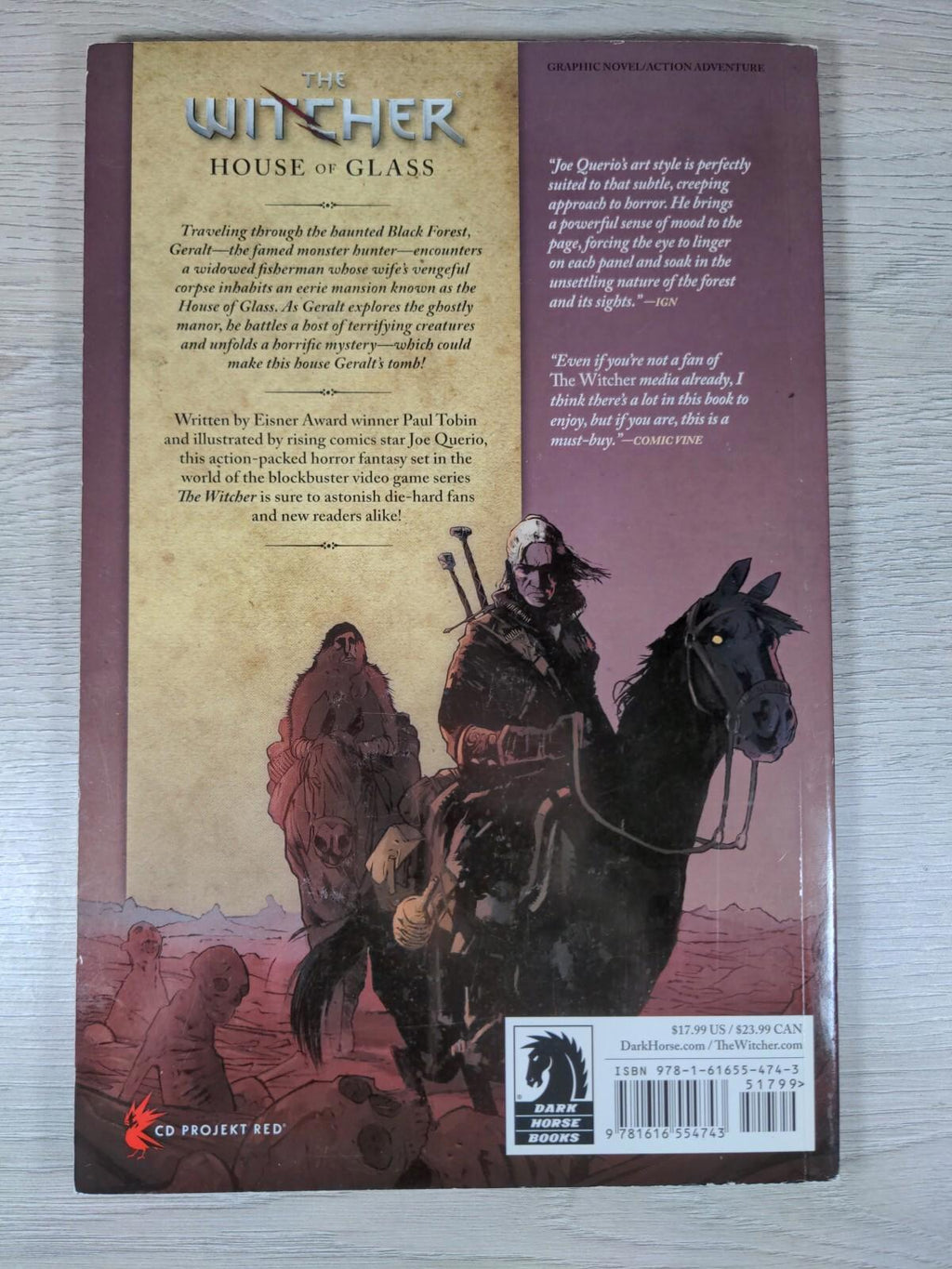The Witcher Volume 1 House Of Glass Dark House Comics Graphic Novel - Retrorama UK