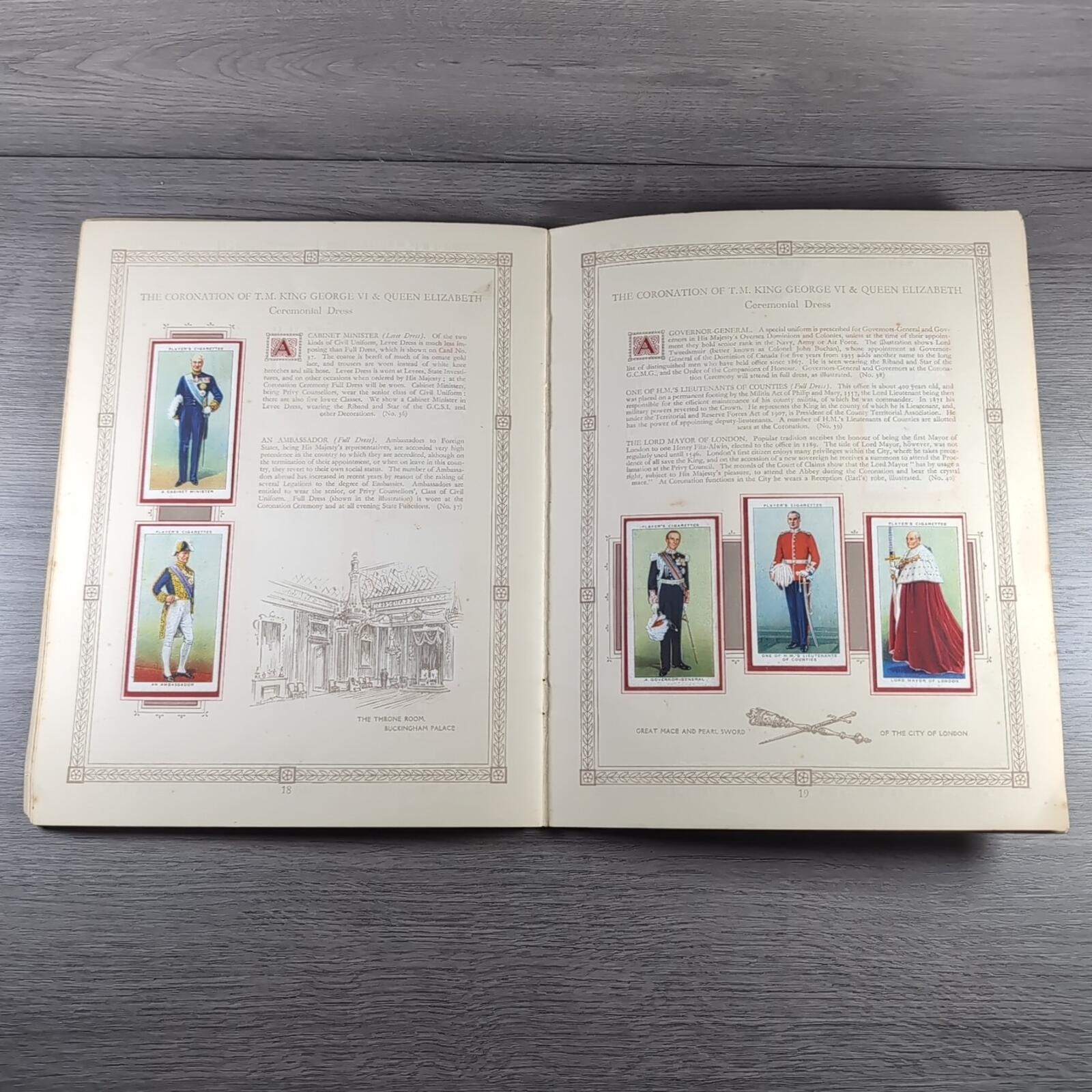 The Coronation Of HM King George VI John Player & Sons Full Set Cigarette Cards