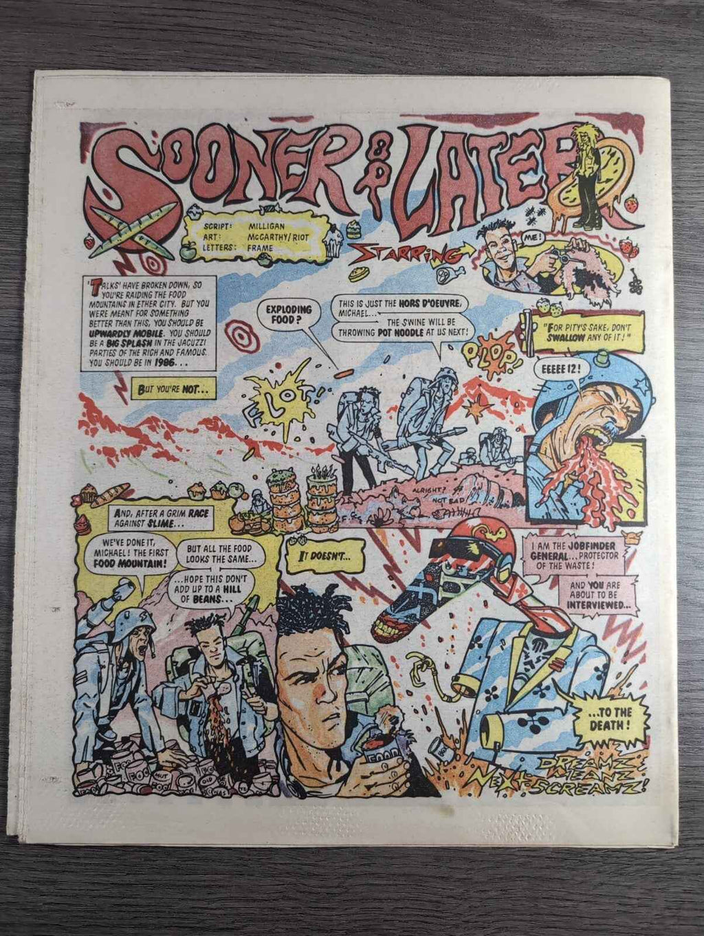 2000AD Prog 479 Featuring Juddge Dread Comic Date 19th July 1986 Vintage Comics