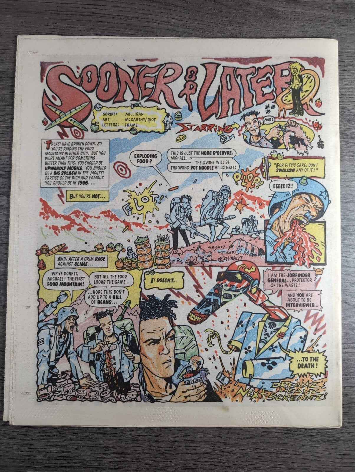2000AD Prog 479 Featuring Juddge Dread Comic Date 19th July 1986 Vintage Comics