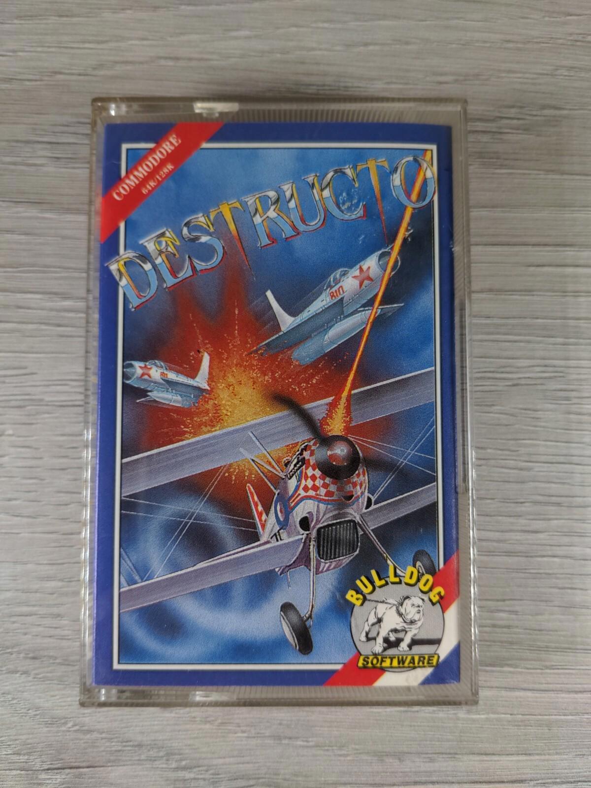 Destructo Commodore 64 C64 Video Game Cassette Tested & Working
